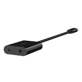 Adaptador USB-C de carga y audio de 3,5 mm, Negro, hi-res